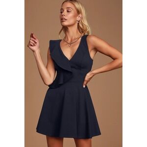 Lulus Ruffle Fit & Flare Mini Dress